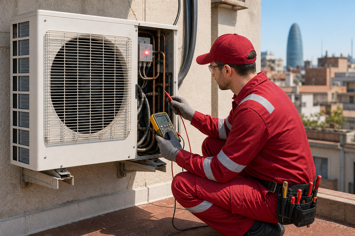 Aire acondicionado Mitsubishi gotea agua | Reparación Barcelona